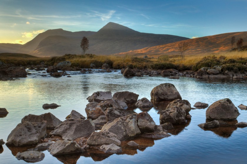 Autumn dusk at Rannoch Moor