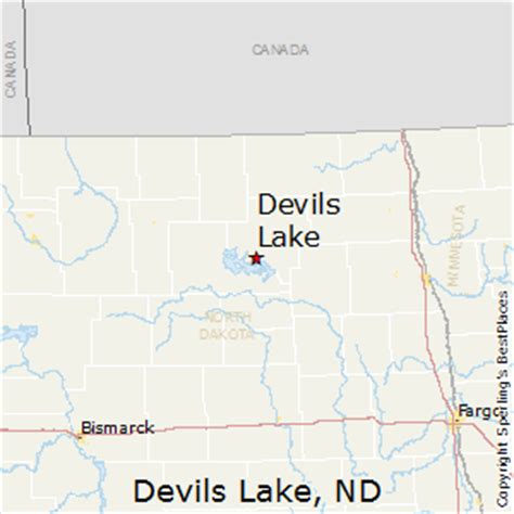 Devil's Lake, ND Map
