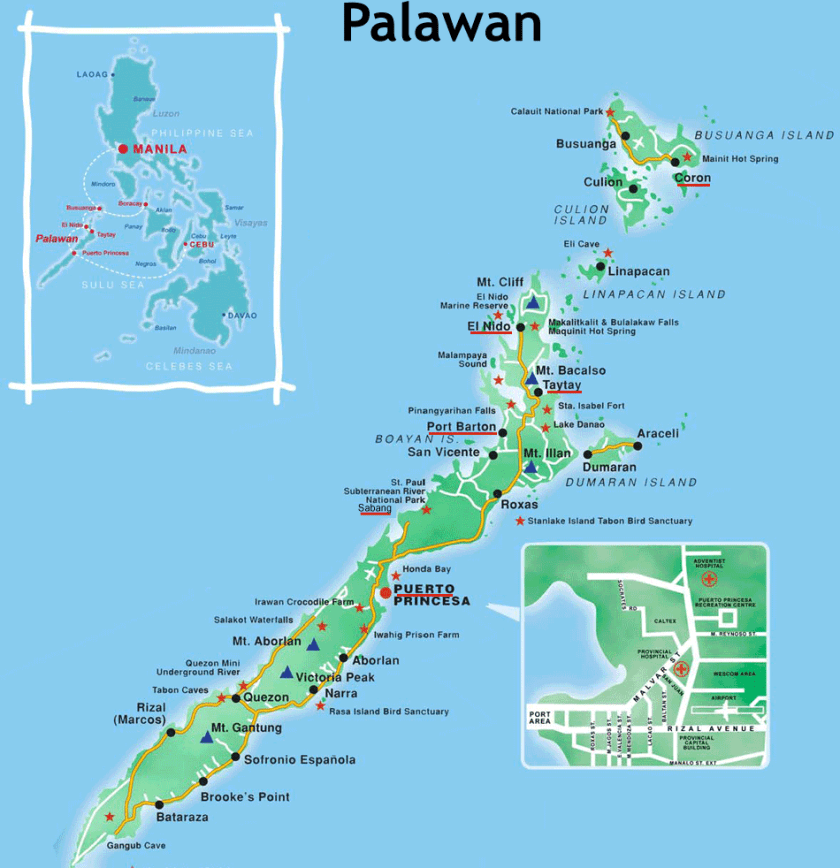 Palawan Map