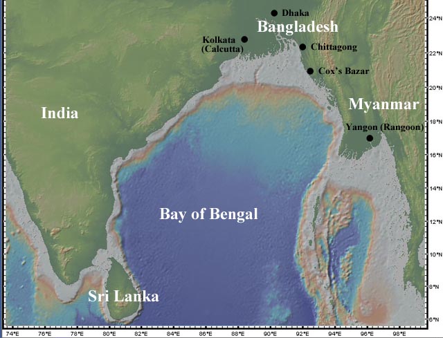Bay of Bengal Map