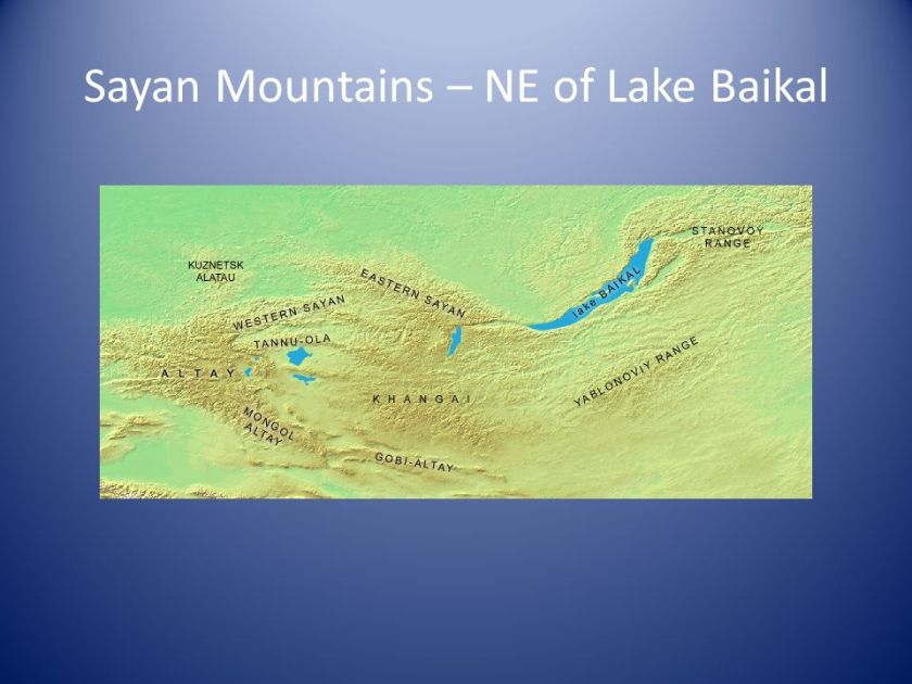 Sayan Mountains – NE of Lake Baikal
