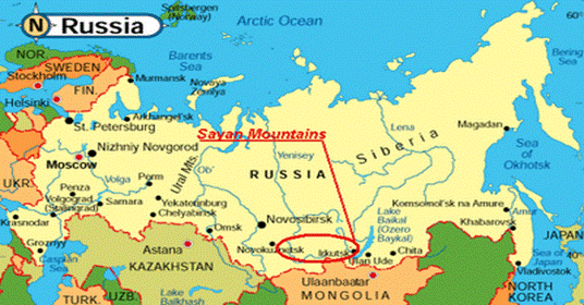 Sayan Mountains Map