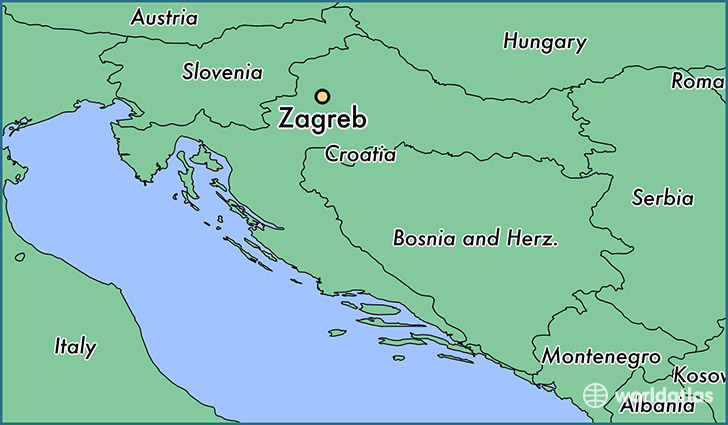 Zagreb, Croatia Map