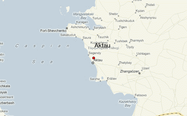 Aktau Map