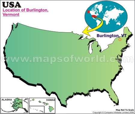 Burlington, Vermont Map