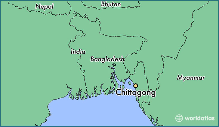 Chittagong, Bangladesh map