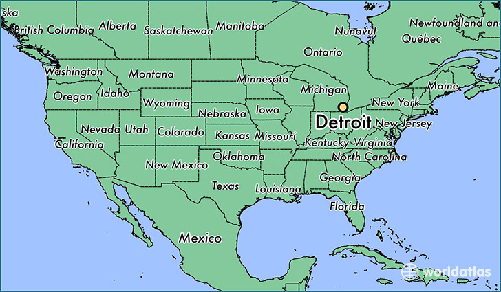 Detroit, MI Map