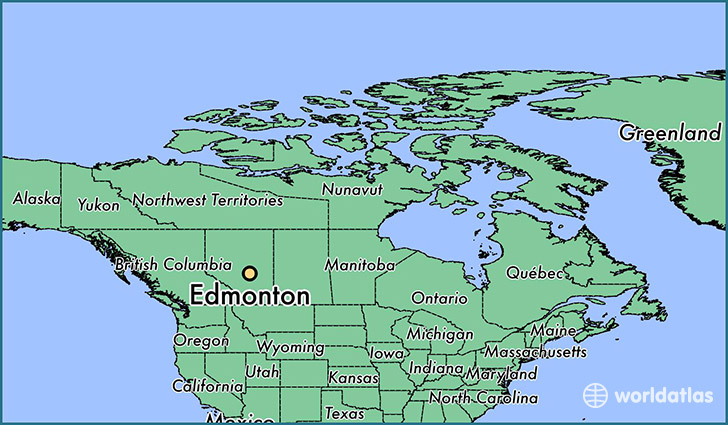 Edmonton, Alberta Map