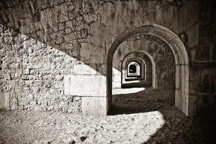 Grenoble - Fort de la Bastille arches