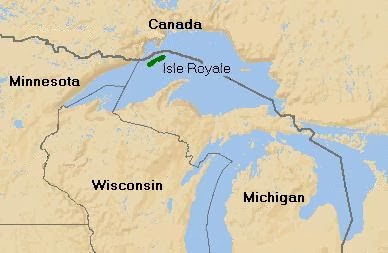 Isle Royale map