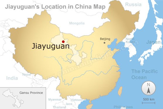 Jiayuquan Map