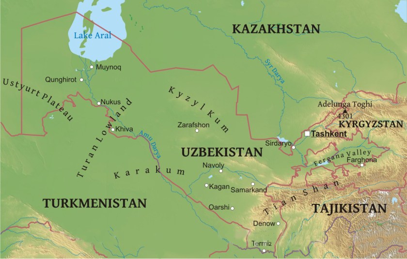 Kyzyl-kum Map