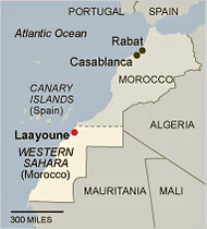 Laayoune, Morocco map