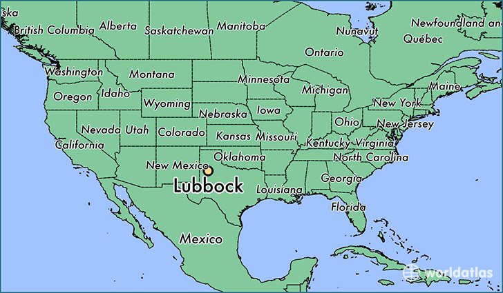 Lubbock, Texas Map