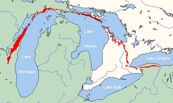 Niagara Escarpment Map