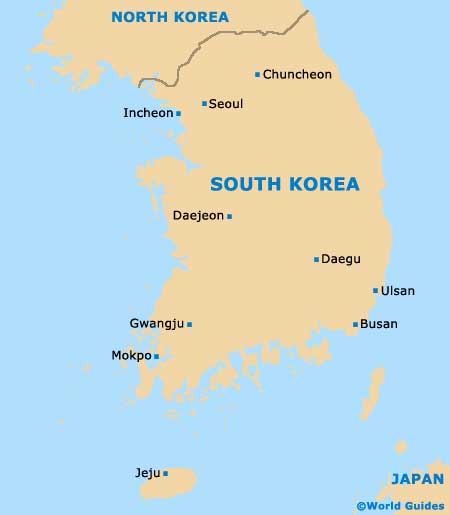 Seoul, South Korea Map
