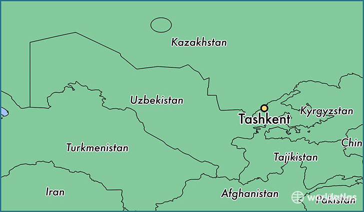 Tashkent, Uzbekistan Map