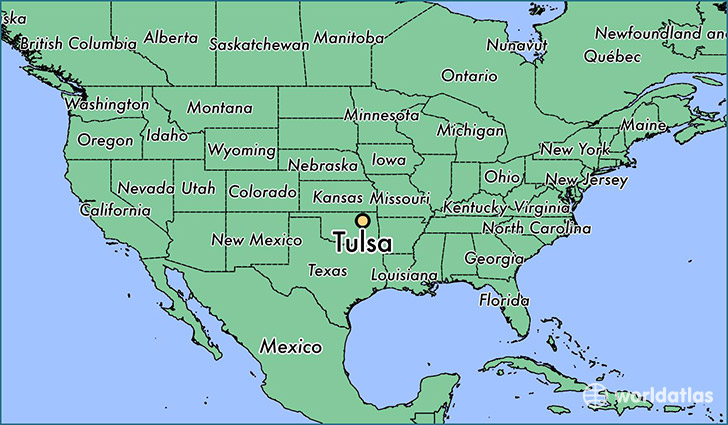 Tulsa, Oklahoma Map