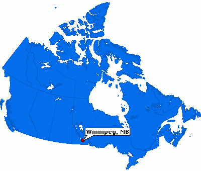 Winnipeg, Manitoba Map 1