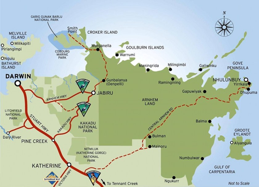 Arnhem Land Map