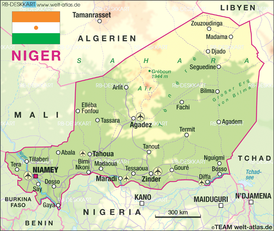 Bilma, Niger map 2
