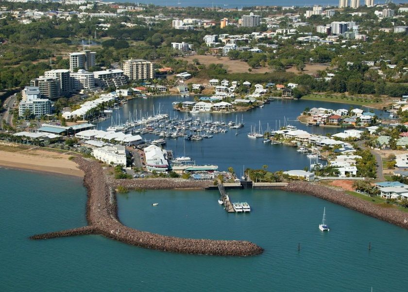 Darwin, Australia - shaped harbor