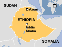 Ethiopia - Axum Map