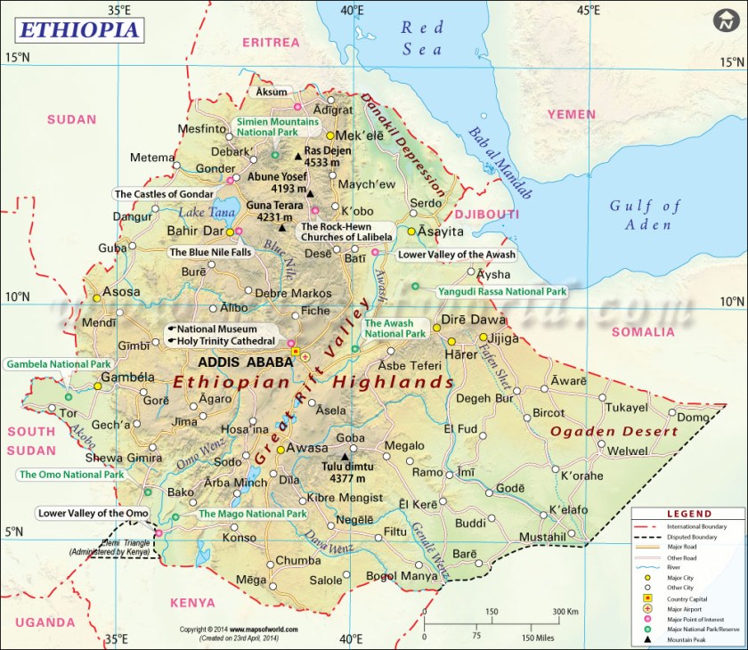 Ethiopia map