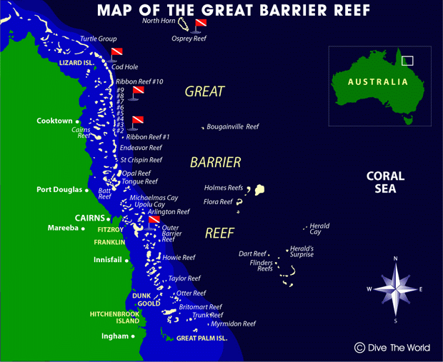 Great Barrier Reef Map