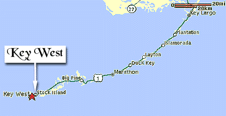 Key West, FL map