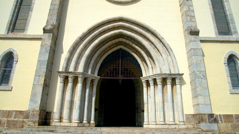 New Caledonaia - Noumea Cathedral Entryway