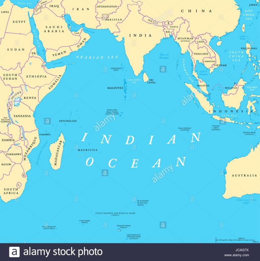 Somalia - Indian Ocean Map
