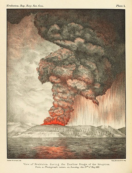 Sunda Strait - Krakatoa Eruption 1883