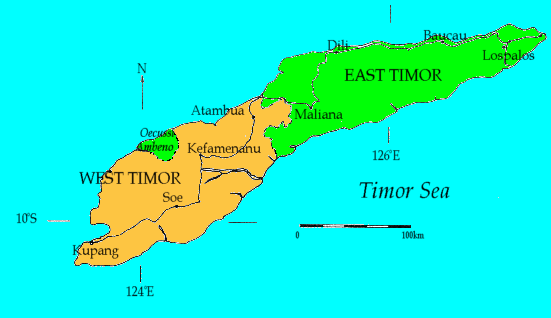West Timor Map