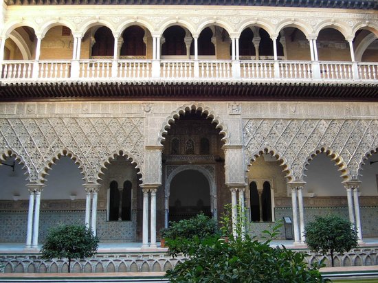 Colima - Moorish arches Alcazar, Seville