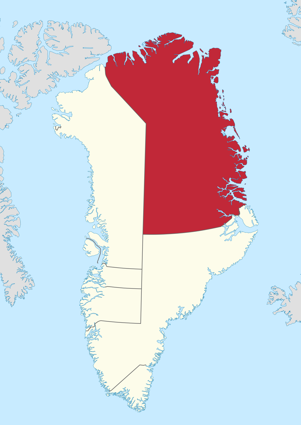 Greenland National Park map