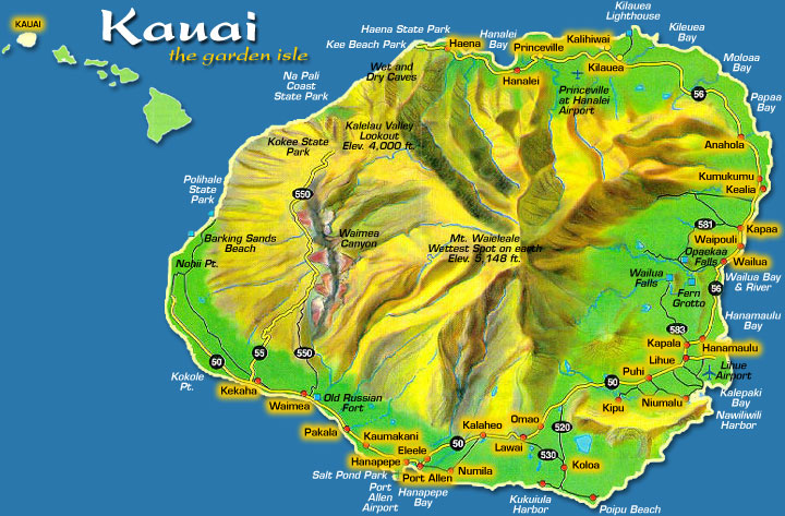 Kauai Map
