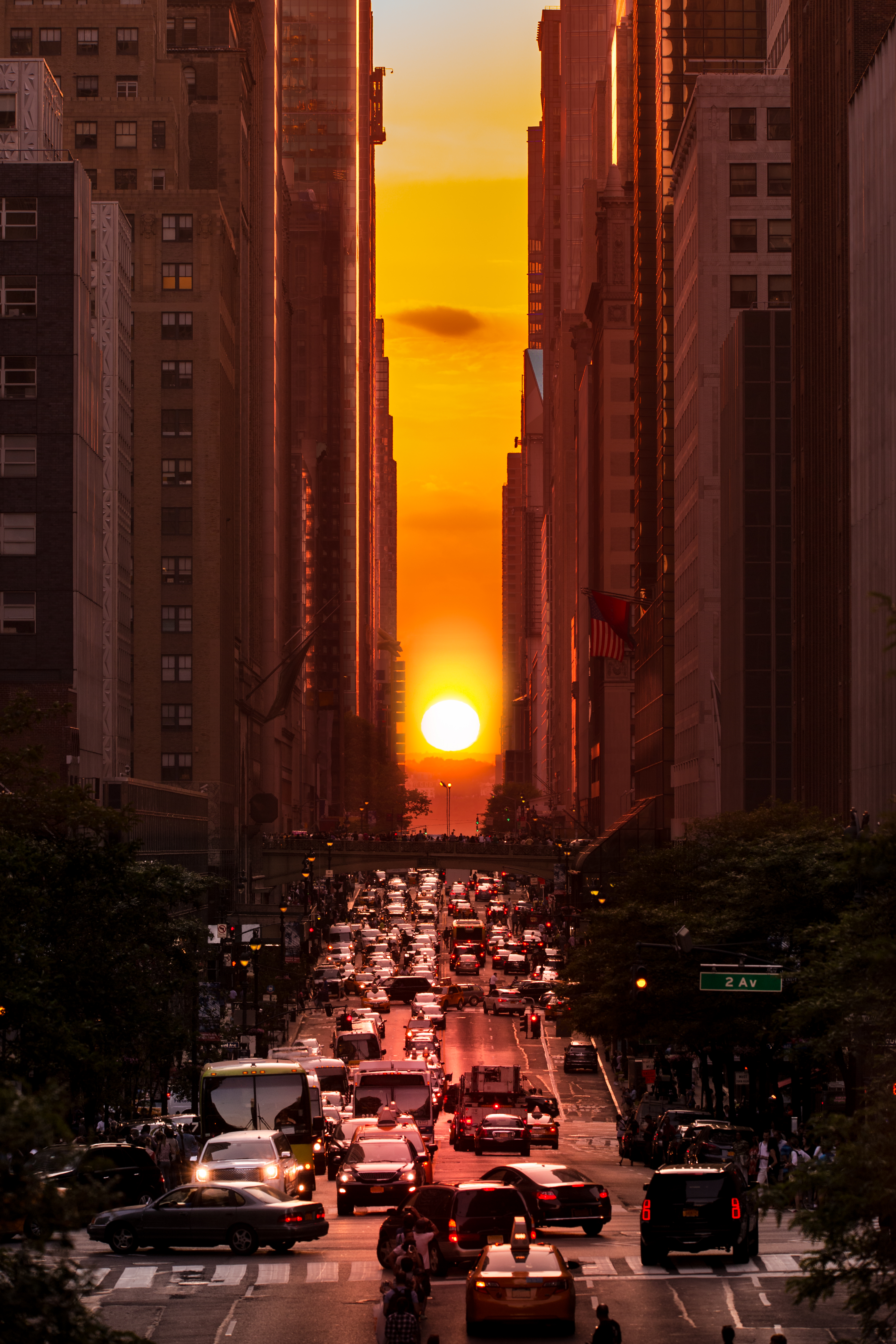 Manhattanhenge in New York City