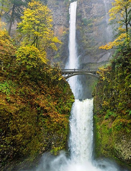 Maui - Multnomah Falls comparison