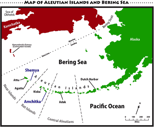 Near Islands - Aleutian map