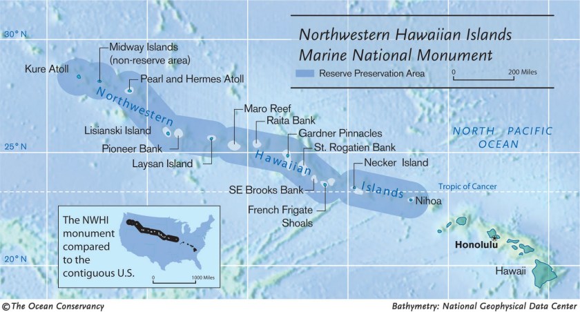 Northwestern Hawaiian Islands map