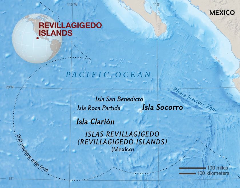 Revillagigedo Islands map