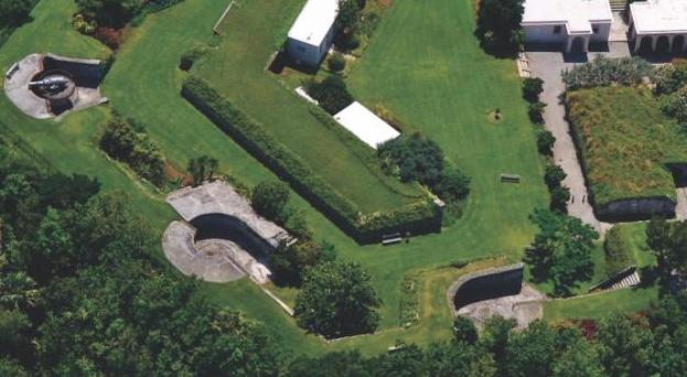 Hamilton, Bermuda - Ft. Hamilton aerial A