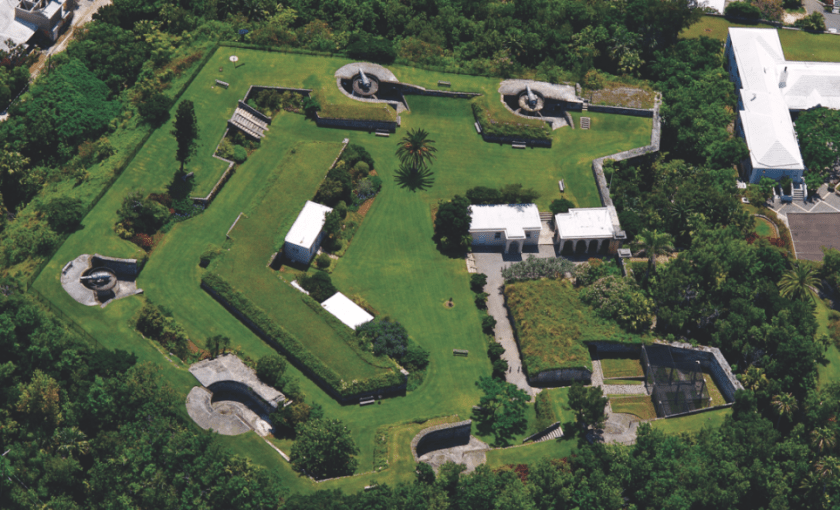 Hamilton, Bermuda - Ft. Hamilton aerial